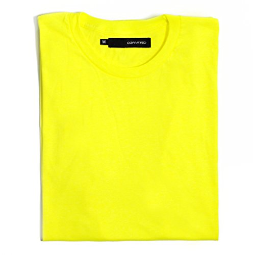 DEPARTED Herren T-Shirt Blank Größe XL, Neon Yellow Breeze von DEPARTED