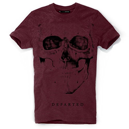 DEPARTED Herren T-Shirt mit Print/Motiv 3797-280 - New fit Größe XL, Red Black Melange von DEPARTED