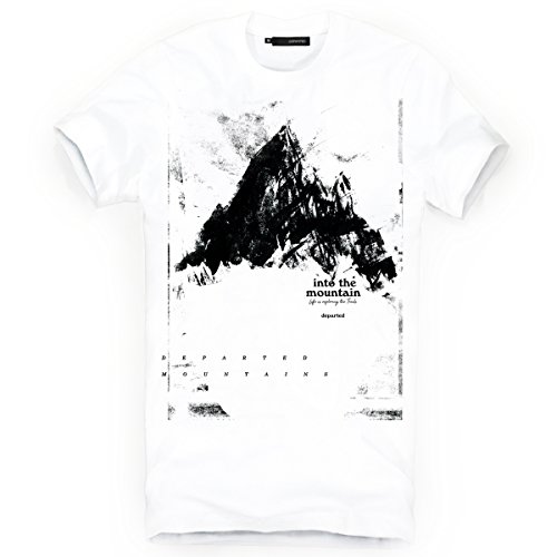 DEPARTED Herren T-Shirt mit Print/Motiv 3853-020 - New fit Größe M, White von DEPARTED