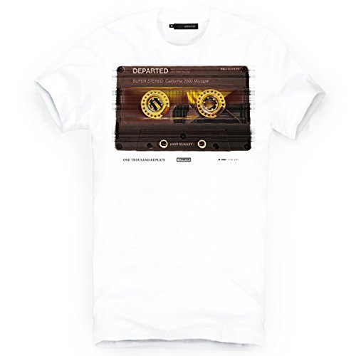 DEPARTED Herren T-Shirt mit Print/Motiv 3867-020 - New fit Größe XL, White von DEPARTED