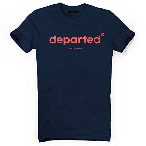 DEPARTED Herren T-Shirt mit Print/Motiv 3916-140 - New fit Größe M, Coastal Navy von DEPARTED