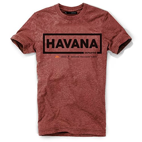 DEPARTED Herren T-Shirt mit Print/Motiv 3994-150 - New fit Größe L, Dusk Canyon red von DEPARTED