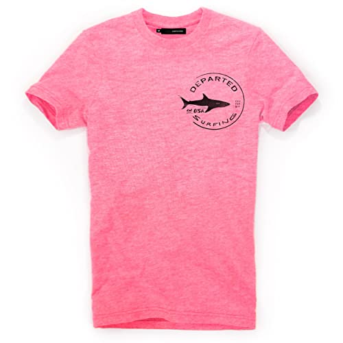 DEPARTED Herren T-Shirt mit Print/Motiv 4319 - New fit Größe L, Neon Pale pink von DEPARTED