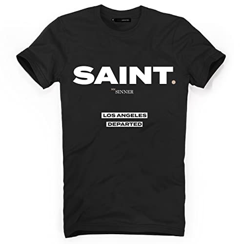DEPARTED Herren T-Shirt mit Print/Motiv 4334 - New fit Größe L, Black von DEPARTED