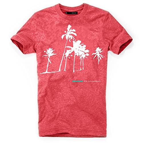 DEPARTED Herren T-Shirt mit Print/Motiv 4599 - New fit Größe XL, San Francisco Red Melange von DEPARTED