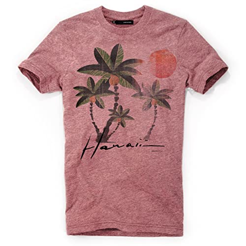 DEPARTED Herren T-Shirt mit Print/Motiv 4825 - New fit Größe L, Arizona Desert red von DEPARTED