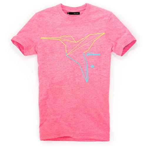 DEPARTED Herren T-Shirt mit Print/Motiv 4884 - New fit Größe L, Neon Pale pink von DEPARTED