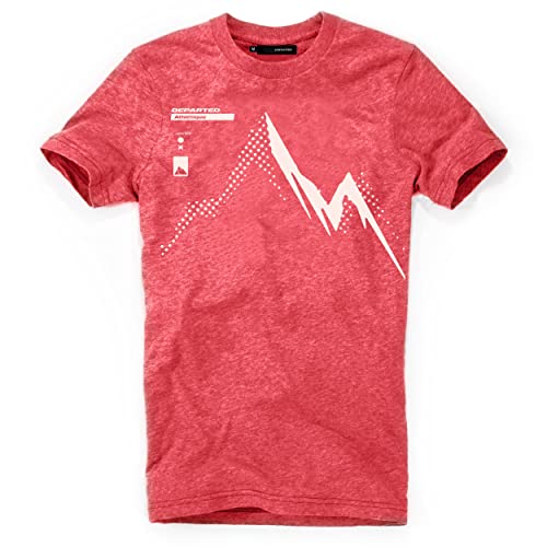 DEPARTED Herren T-Shirt mit Print/Motiv 5013 - New fit Größe XL, San Francisco Red Melange von DEPARTED