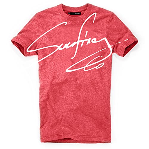 DEPARTED Herren T-Shirt mit Print/Motiv 5138 - New fit Größe XL, San Francisco Red Melange von DEPARTED