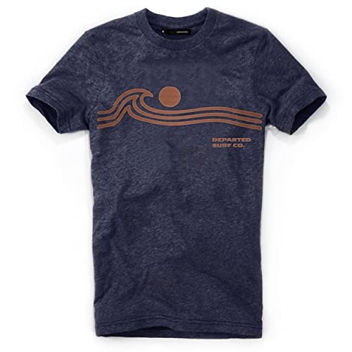 DEPARTED Herren T-Shirt mit Print/Motiv 5316 - New fit Größe M, Navy Melange von DEPARTED