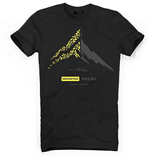 DEPARTED Herren T-Shirt mit Print/Motiv 5430 - New fit Größe L, Black von DEPARTED