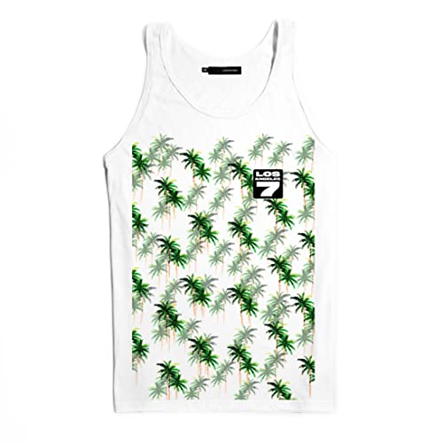 DEPARTED Herren Tank-Top mit Print/Motiv 9232 - New fit Größe L, White von DEPARTED