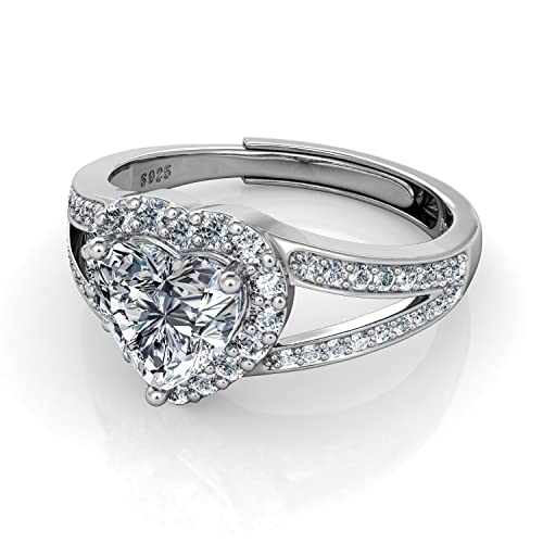 DEPHINI Ring | 925 Sterling Silber | Zirkonia Verlobungsring | Damenschmuck | Geschenke für Frauen DEPHINI Ring | 925 Sterling Silber | Zirkonia Verlobungsring | Damenschmuck | Geschenke für Frauen von DEPHINI