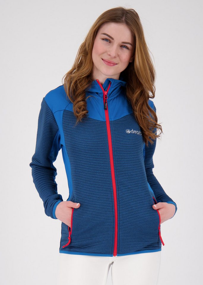 DEPROC Active Fleecejacke ELM NEW OS WOMEN auch in großen Größen erhältlich. mit Kapuze von DEPROC Active
