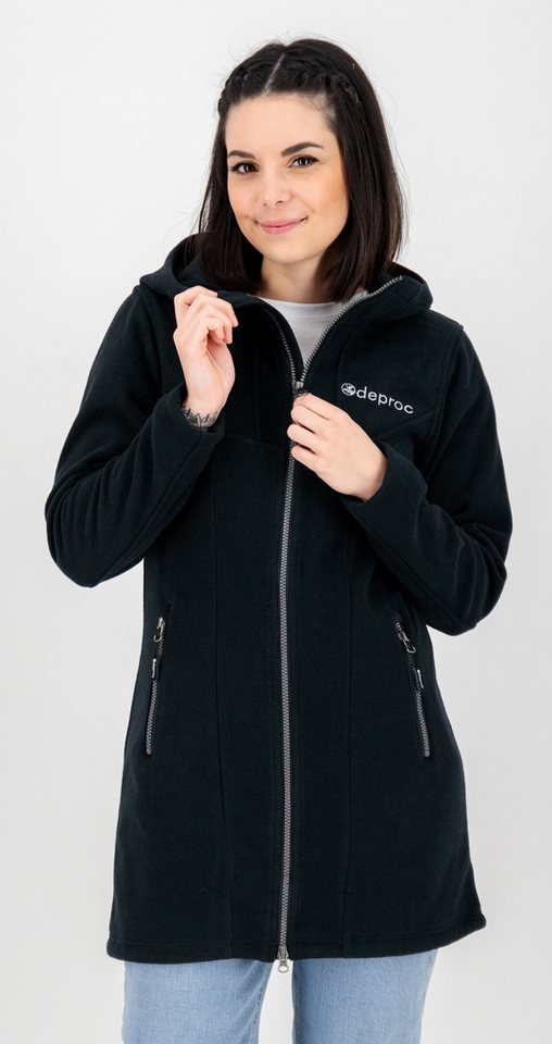 DEPROC Active Fleecejacke GLORY APRIL CS Strickfleecemantel, Fleecemantel auch in Großen Größen von DEPROC Active