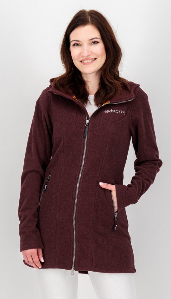 DEPROC Active Fleecejacke GLORY APRIL CS Strickfleecemantel, Fleecemantel auch in Großen Größen von DEPROC Active