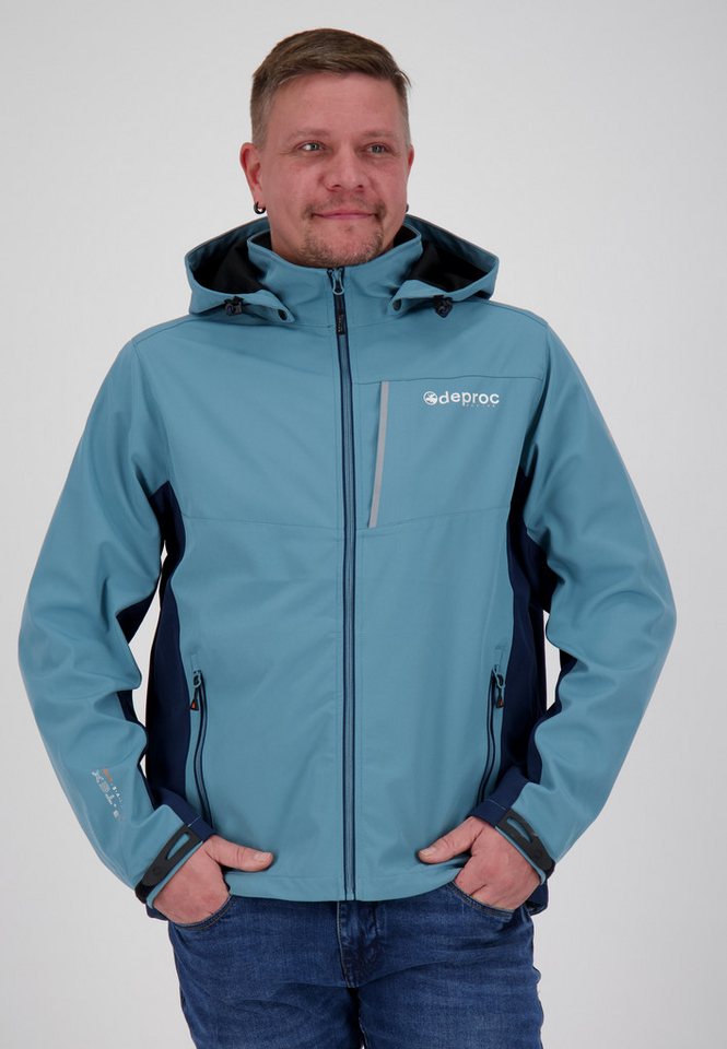 DEPROC Active Funktionsjacke NUNAVUT OS NEW MEN auch in goßen Gößen erhältlich, mit abnehmbarer Kapuze von DEPROC Active