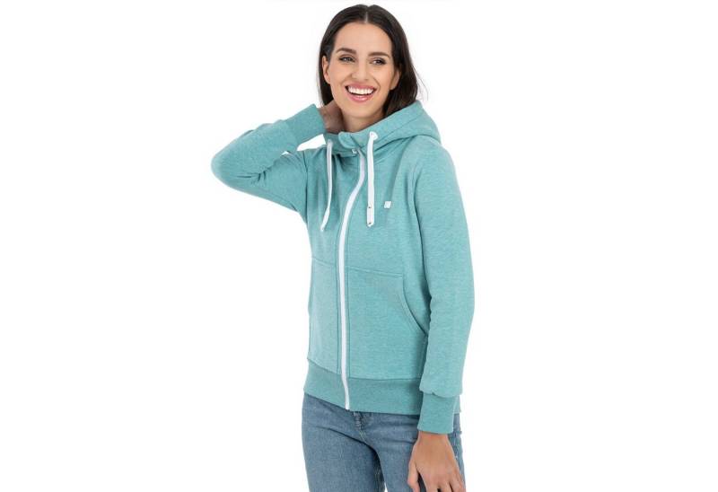 DEPROC Active Kapuzensweatjacke FinjaCMYK II weiche Fleecejacke mit Kängurutasche von DEPROC Active