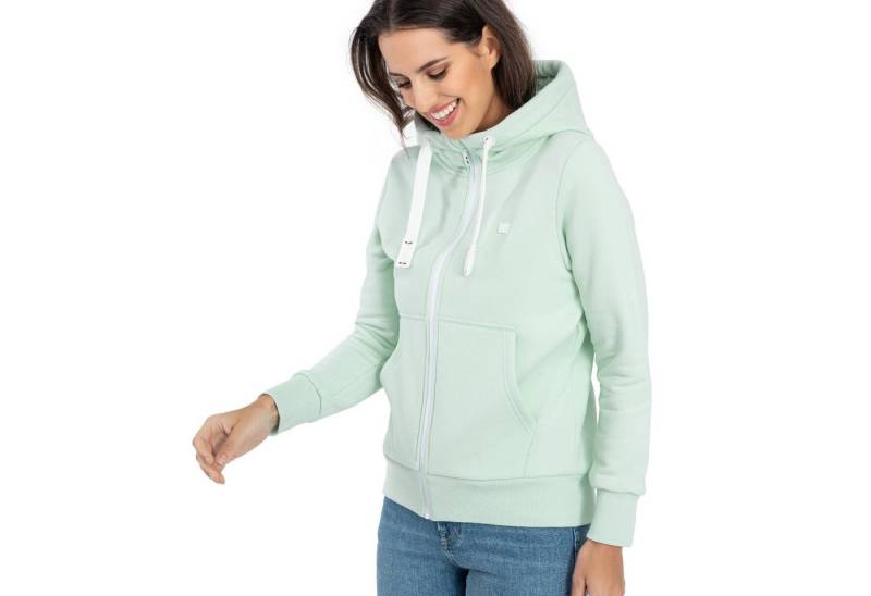 DEPROC Active Kapuzensweatjacke FinjaCMYK II weiche Fleecejacke mit Kängurutasche von DEPROC Active