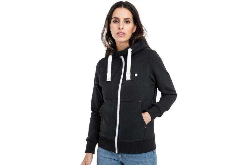 DEPROC Active Kapuzensweatjacke FinjaCMYK II weiche Fleecejacke mit Kängurutasche von DEPROC Active