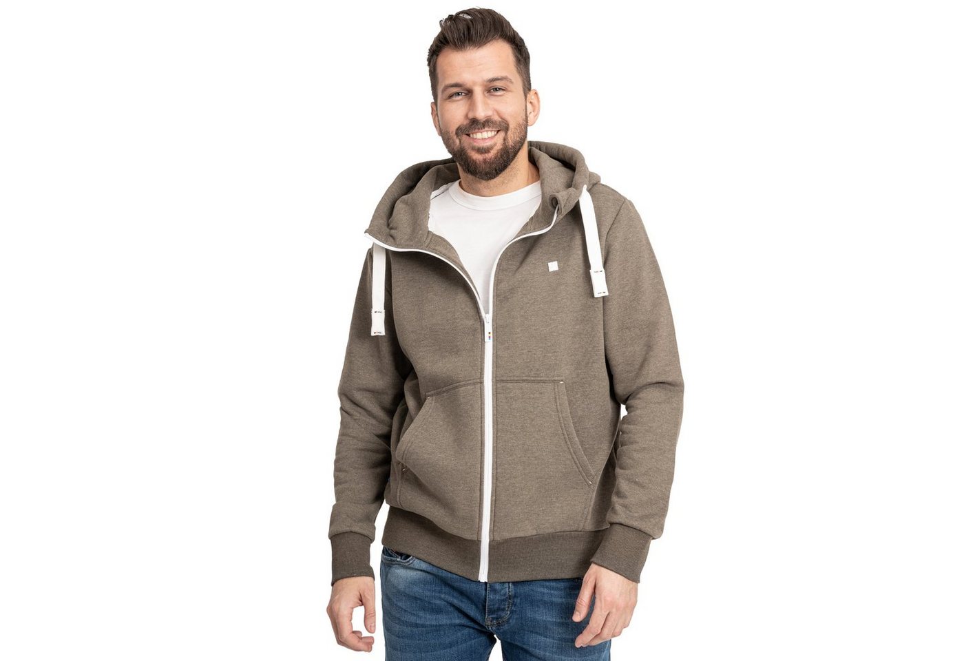 DEPROC Active Kapuzensweatjacke FinnDC Herren Zip-Hoodie mit weicher Innenseite von DEPROC Active