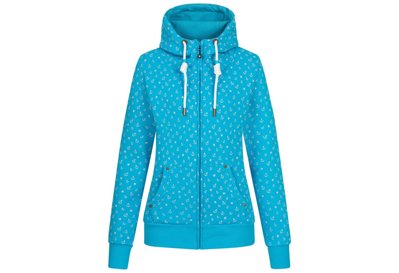 DEPROC Active Kapuzensweatshirt ANCHORAGE Women in lässigem Oversized-Schnitt von DEPROC Active