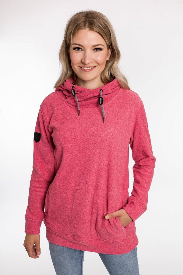 DEPROC Active Kapuzensweatshirt SWEAT ALBERTA WOMEN aus funktionalem Piqué-Fleece von DEPROC Active