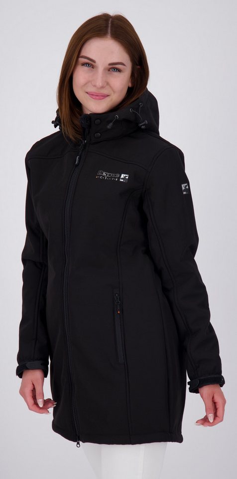 DEPROC Active Kurzmantel KEELE PEAK OS NEW WOMEN Softshellmantel Longjacket Übergangsmantel auch in Großen Größen erhältlich von DEPROC Active