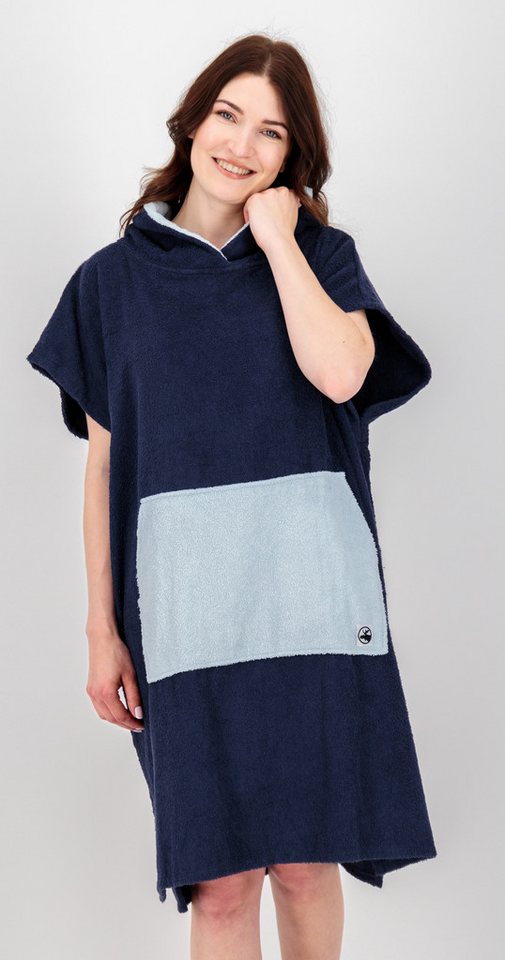 DEPROC Active Poncho Badeponcho PARLEE BEACH Badeponcho mit großer Kängurutasche und Innentasche von DEPROC Active