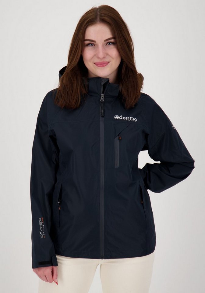 DEPROC Active Regenjacke DURELL NEW CS WOMEN auch in Großen Größen erhältlich. mit abnehmbarer Kapuze von DEPROC Active