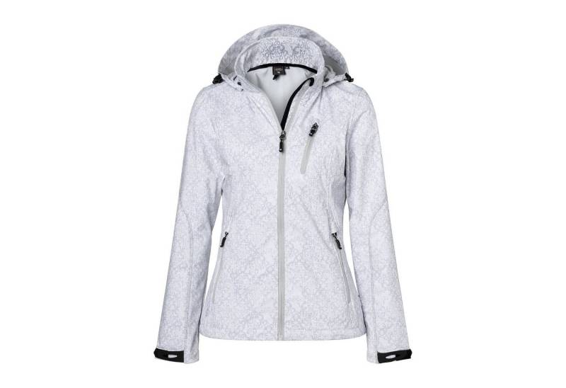 DEPROC Active Softshelljacke ALBERTA PEAK leichte Softshelljacke mit All-Over-Print und abnehmbarer Kapuze von DEPROC Active