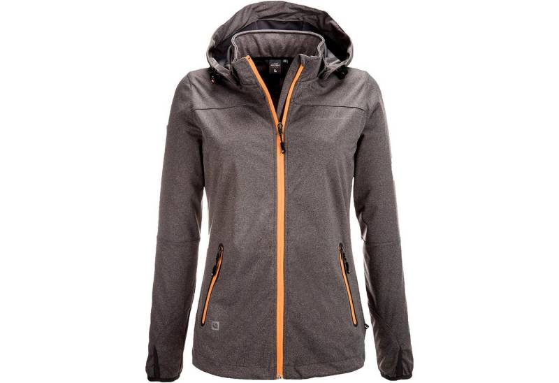 DEPROC Active Softshelljacke BARBEAU PEAK WOMEN mit Kontrastreißverschluss von DEPROC Active