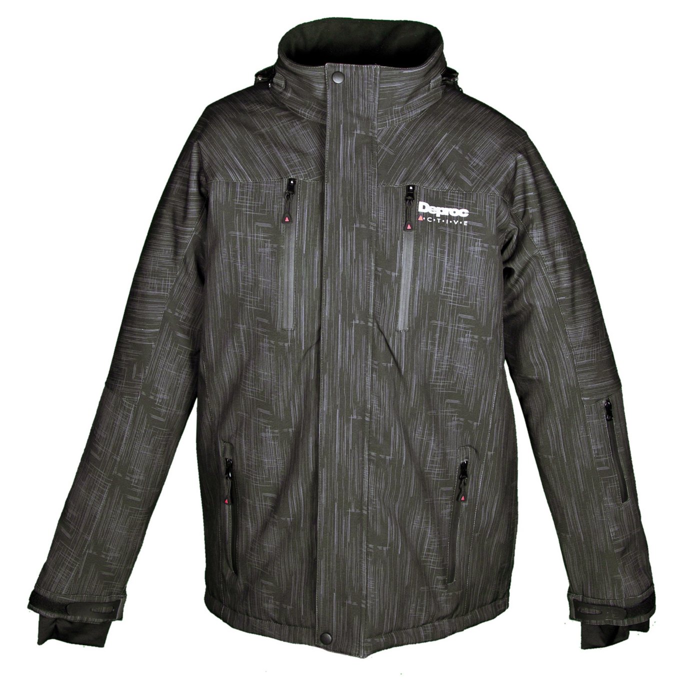 DEPROC Active Softshelljacke CHICOPEE NEW CS MEN mit abnehmbarer Kapuze, mit herausnehmbarem Schneefang von DEPROC Active