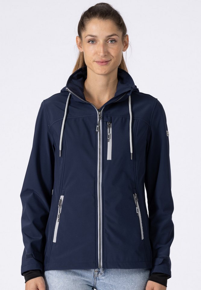 DEPROC Active Softshelljacke DECORAH PEAK V WOMEN mit abnehmbarer Kapuze von DEPROC Active