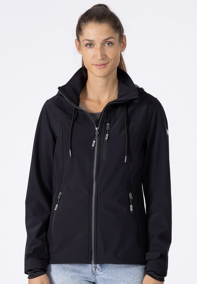 DEPROC Active Softshelljacke DECORAH PEAK V WOMEN mit abnehmbarer Kapuze von DEPROC Active