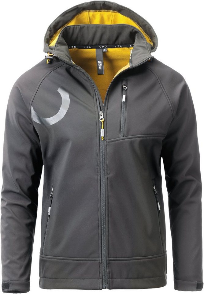 DEPROC Active Softshelljacke ELLIOT PEAK II MEN mit abnehmbarer Kapuze von DEPROC Active