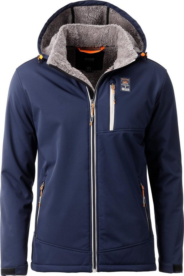 DEPROC Active Softshelljacke LOGAN MEN II CS auch in Großen Größen erhältlich. mit abnehmbarer Kapuze von DEPROC Active
