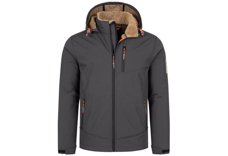 DEPROC Active Softshelljacke LOGAN MEN II CS auch in Großen Größen erhältlich. mit abnehmbarer Kapuze von DEPROC Active