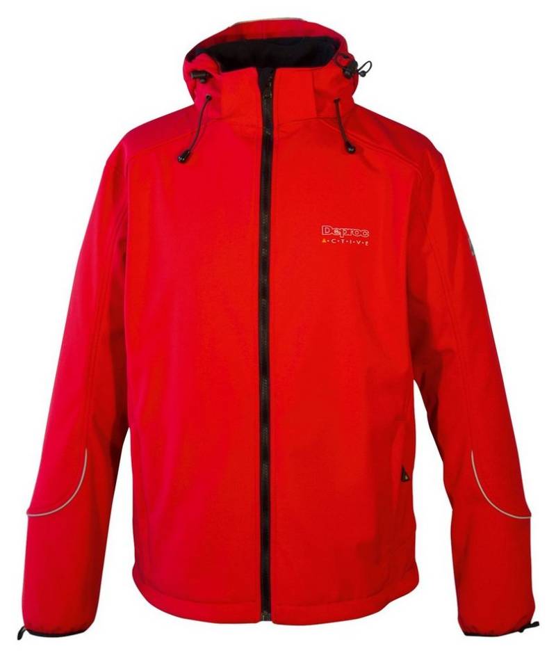 DEPROC Active Softshelljacke NIGEL PEAK CS MEN Outdoorjacke, Trekkingjacke, Übergangsjacke mit abnehmbarer Kapuze. auch in großen Größen von DEPROC Active
