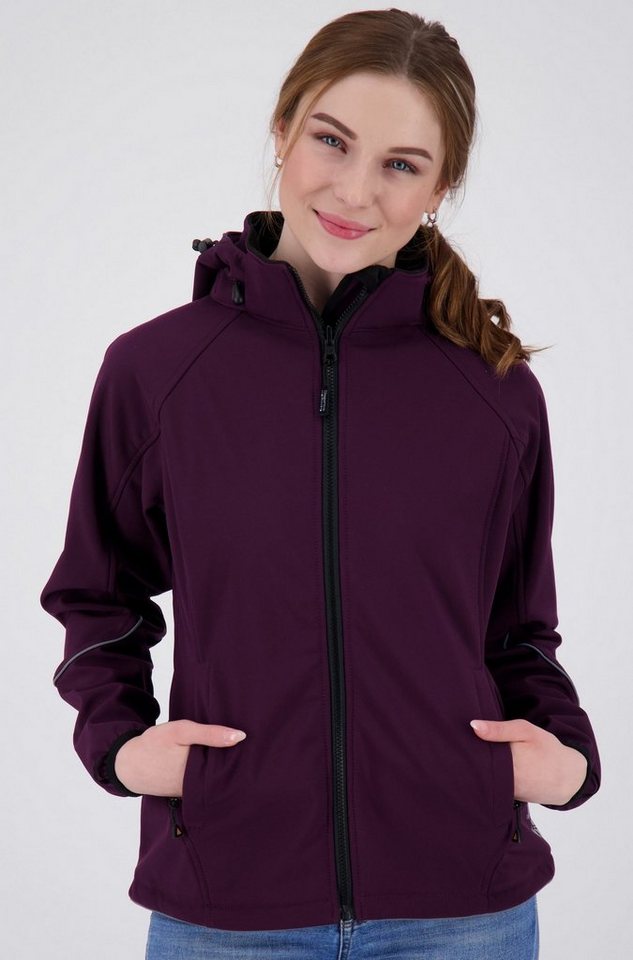 DEPROC Active Softshelljacke NIGEL PEAK CS WOMEN Outdoorjacke, Funktionsjacke, Wetterjacke mit Kapuze. auch in großen Größen von DEPROC Active