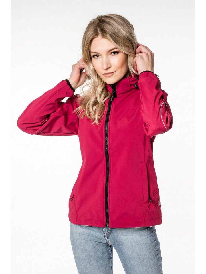 DEPROC Active Softshelljacke NIGEL PEAK CS WOMEN Outdoorjacke, Funktionsjacke, Wetterjacke mit Kapuze, auch in Großen Größen von DEPROC Active