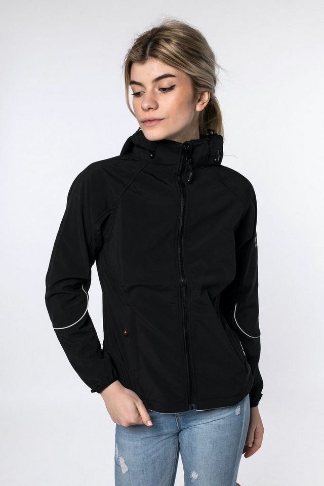 DEPROC Active Softshelljacke NIGEL PEAK CS WOMEN Outdoorjacke, Funktionsjacke, Wetterjacke mit Kapuze. auch in großen Größen von DEPROC Active