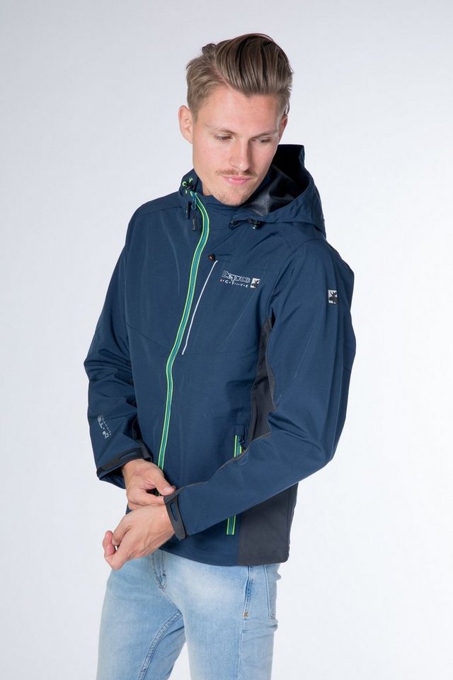 DEPROC Active Softshelljacke NUNAVUT CS NEW MEN auch in Großen Größen erhältlich, mit abnehmbarer Kapuze von DEPROC Active