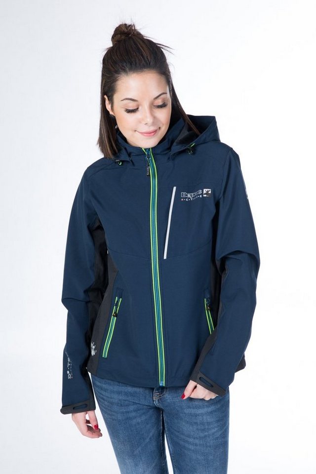 DEPROC Active Softshelljacke NUNAVUT CS NEW WOMEN auch in Großen Größen erhältlich, mit abnehmbarer Kapuze von DEPROC Active