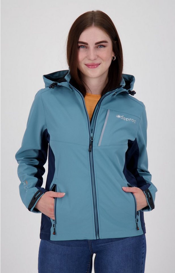 DEPROC Active Softshelljacke NUNAVUT CS NEW WOMEN auch in Großen Größen erhältlich, mit abnehmbarer Kapuze von DEPROC Active