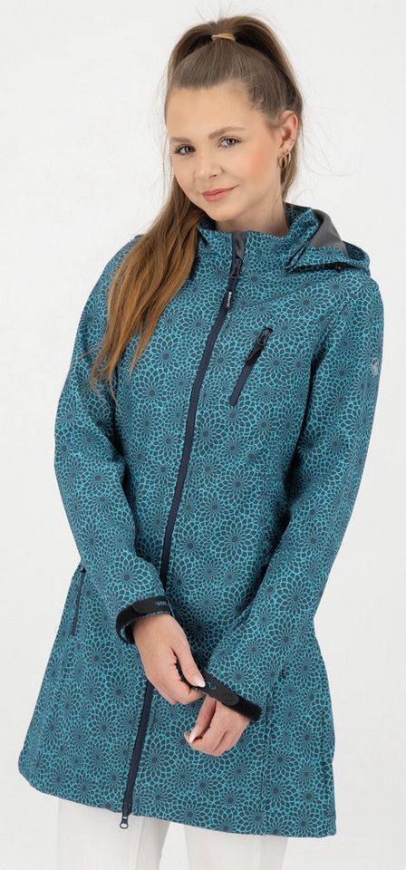 DEPROC Active Softshelljacke SHELBY LONG leichter Softshell Kurzmantel mit abnehmbarer Kapuze von DEPROC Active