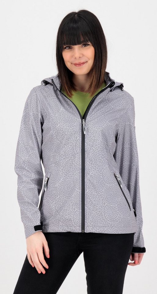 DEPROC Active Softshelljacke SHELBY PEAK II Women mit abnehmbarer Kapuze von DEPROC Active