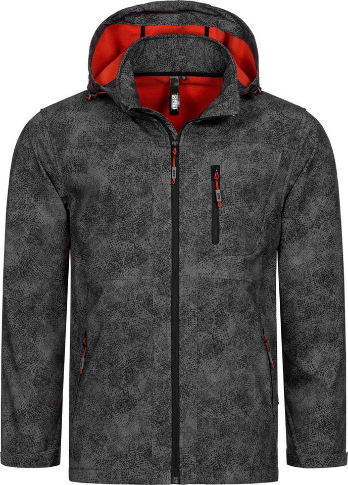 DEPROC Active Softshelljacke SHELBY PEAK III MEN mit abnehmbarer Kapuze von DEPROC Active