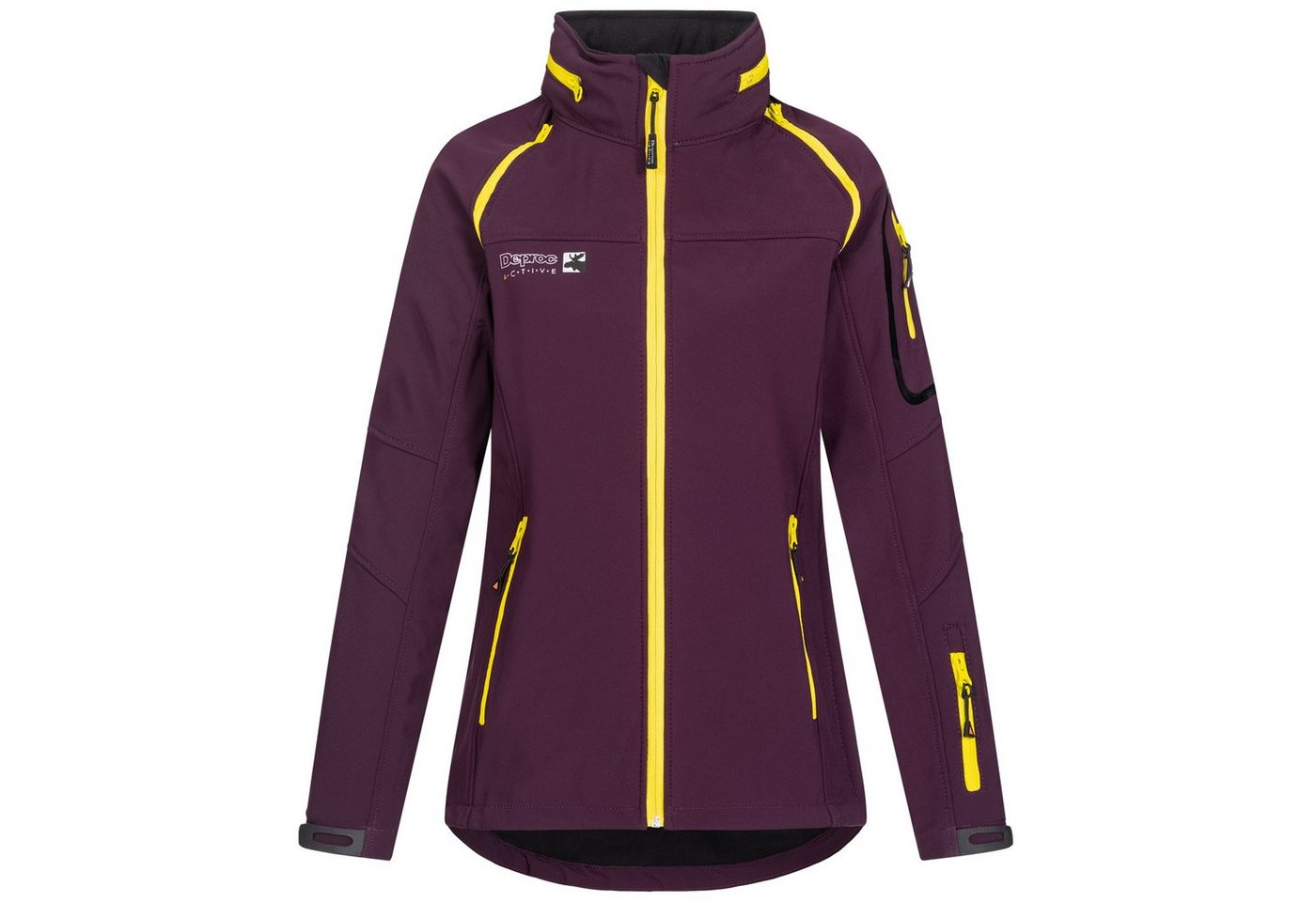 DEPROC Active Softshelljacke STANLEY PEAK II NEW CS WOMEN mit leicht abnehmbaren Ärmeln zur Weste änderbar von DEPROC Active