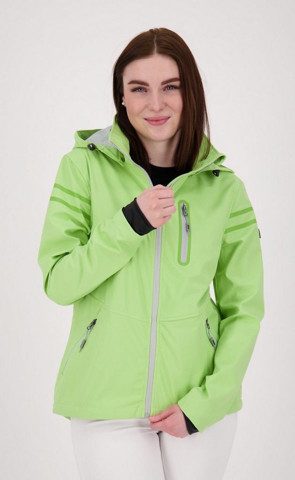 DEPROC Active Softshelljacke VANESSA CS WOMEN Funktionsjacke, Outdoorjacke, Damenjacke, Regenjacke auch in Großen Größen, mit abnehmbarer Kapuze von DEPROC Active